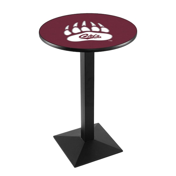 36" Blk Wrinkle Montana Pub Table